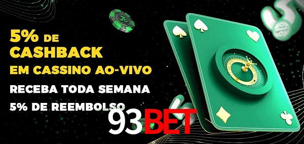 Promoções do cassino ao Vivo 93BET
